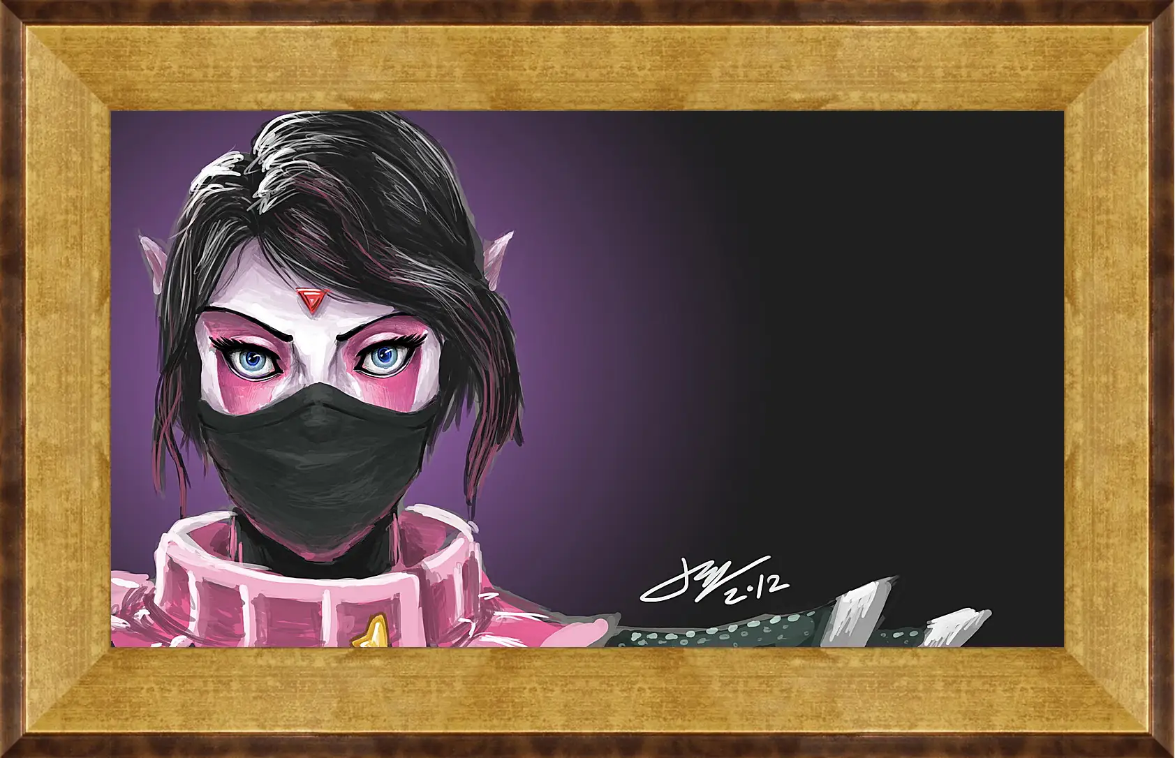 Картина в раме - templar assassin, dota 2, art
