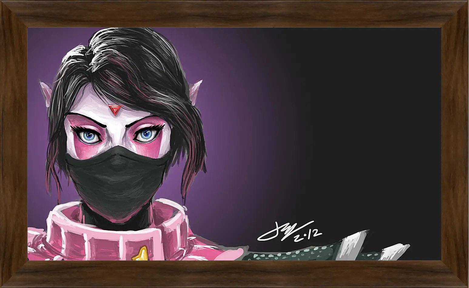 Картина в раме - templar assassin, dota 2, art
