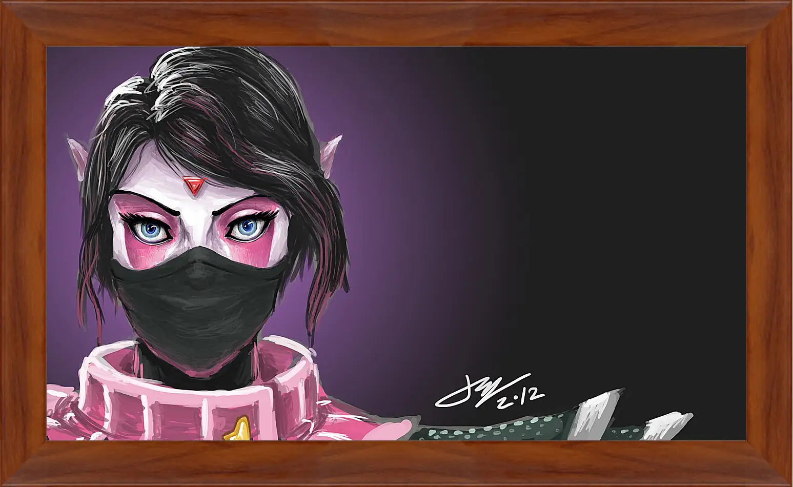 Картина в раме - templar assassin, dota 2, art
