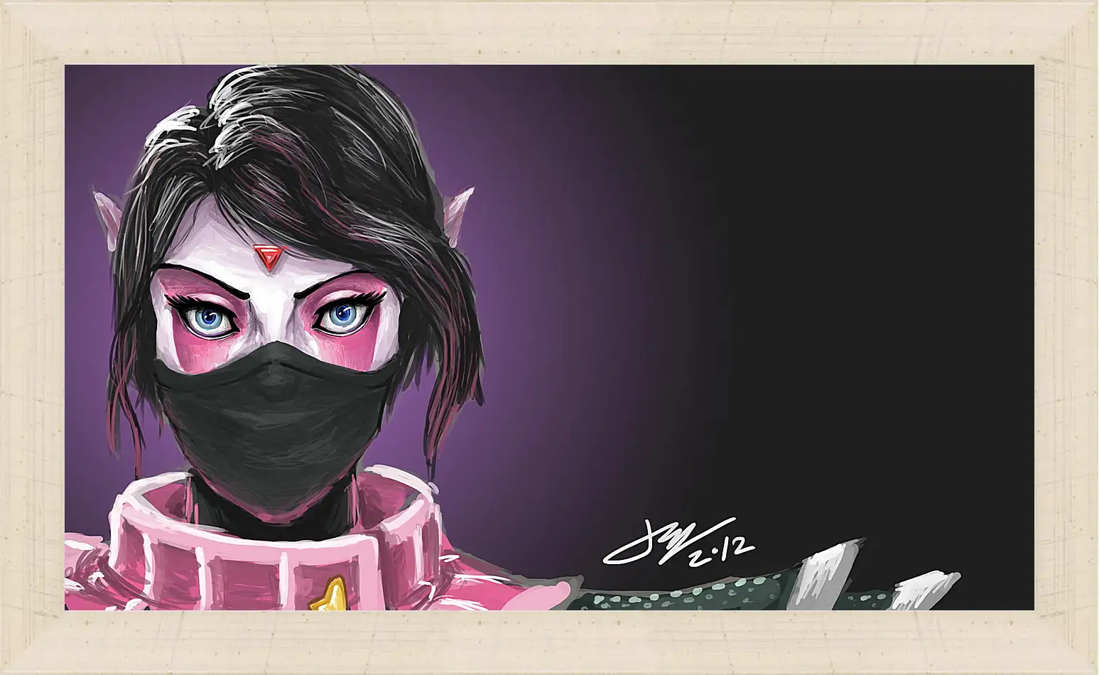 Картина в раме - templar assassin, dota 2, art
