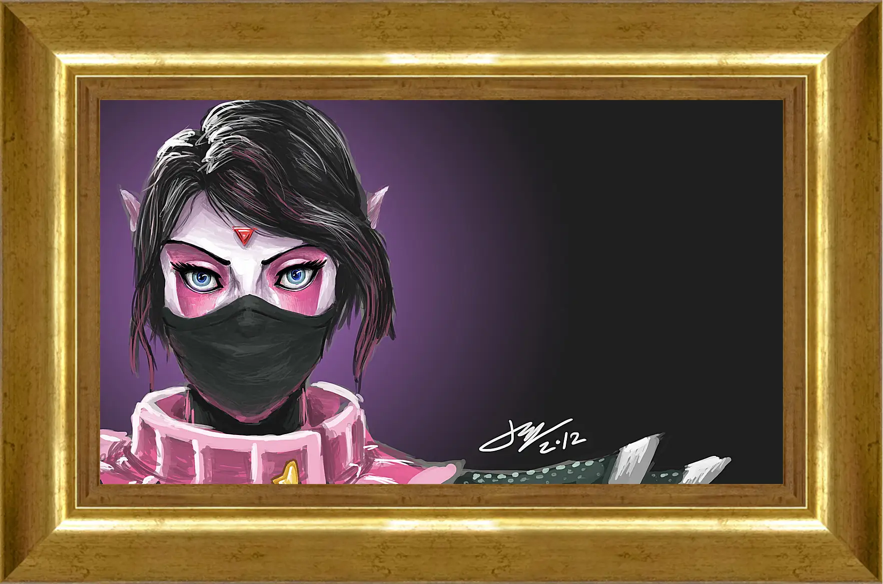 Картина в раме - templar assassin, dota 2, art
