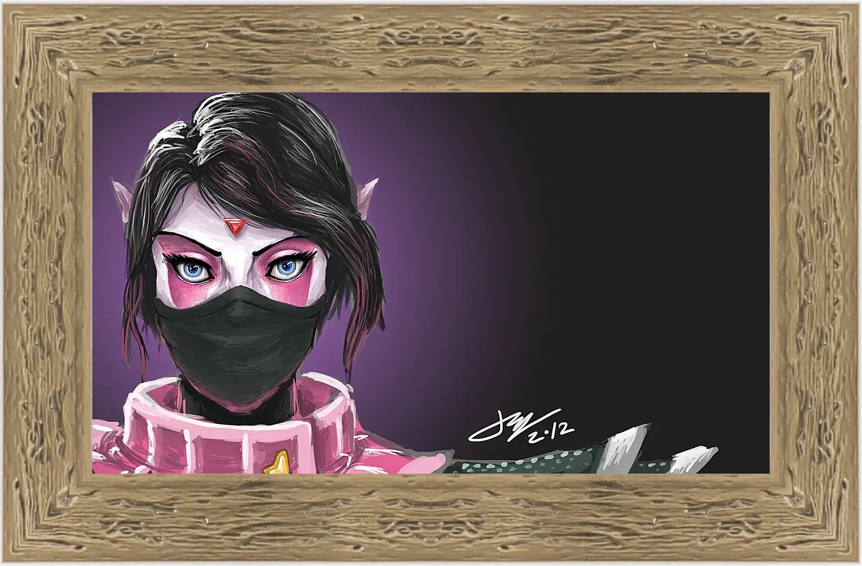 Картина в раме - templar assassin, dota 2, art
