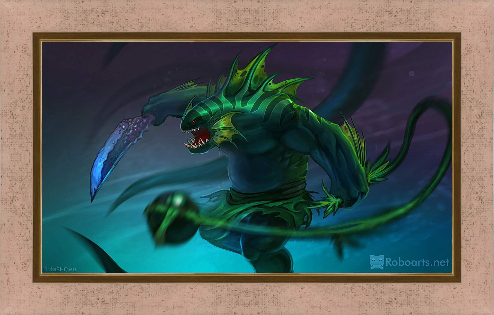 Картина в раме - dota 2, art, tidehunter
