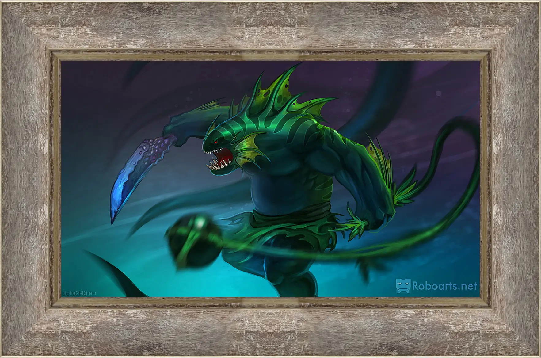 Картина в раме - dota 2, art, tidehunter
