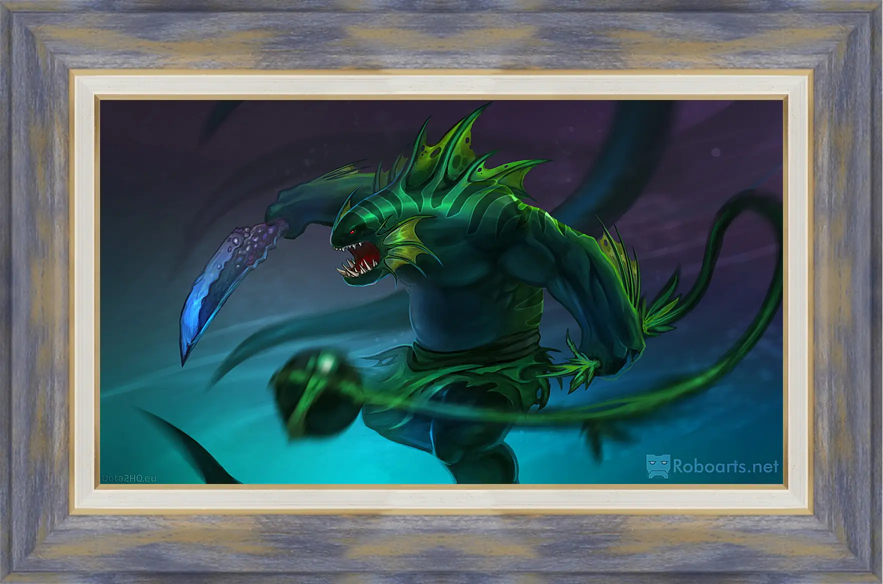 Картина в раме - dota 2, art, tidehunter
