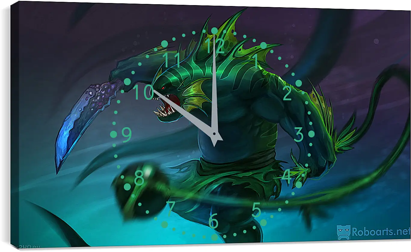 Часы картина - dota 2, art, tidehunter
