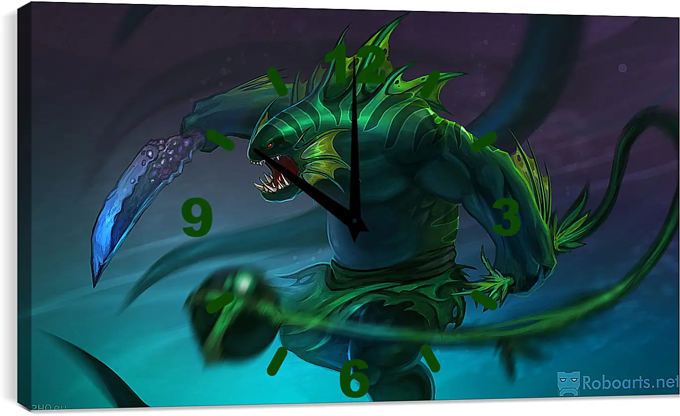 Часы картина - dota 2, art, tidehunter
