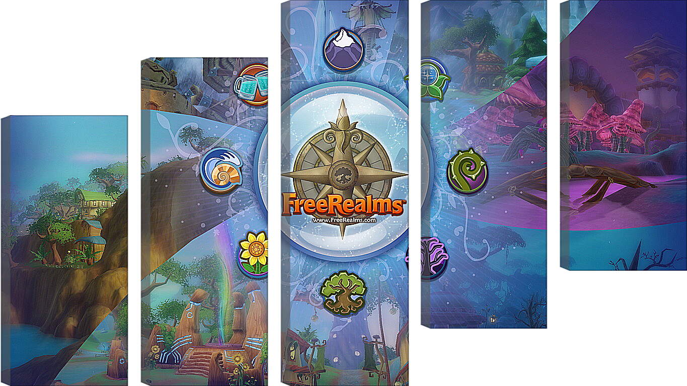 Модульная картина - free realms, arcade, game
