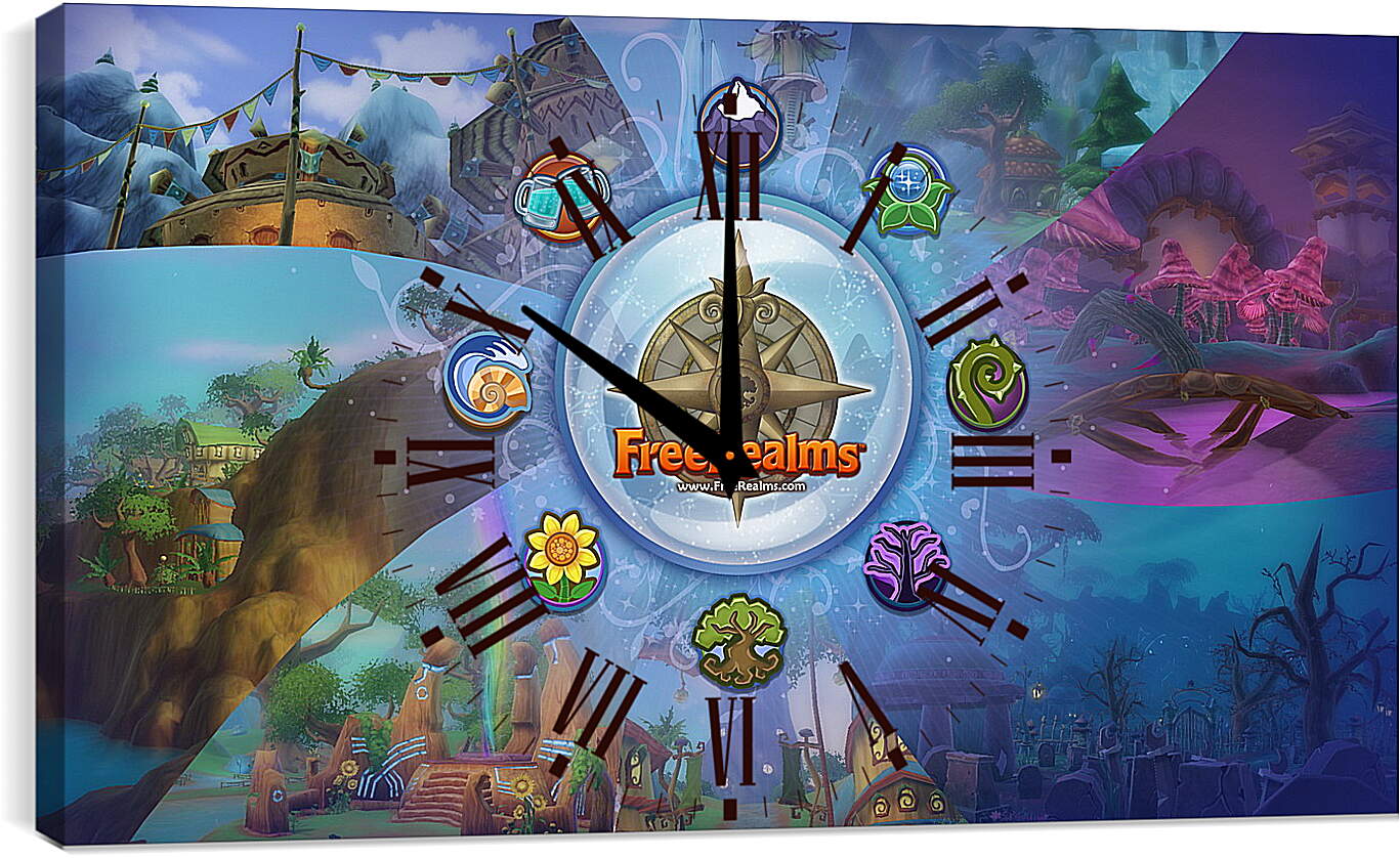 Часы картина - free realms, arcade, game
