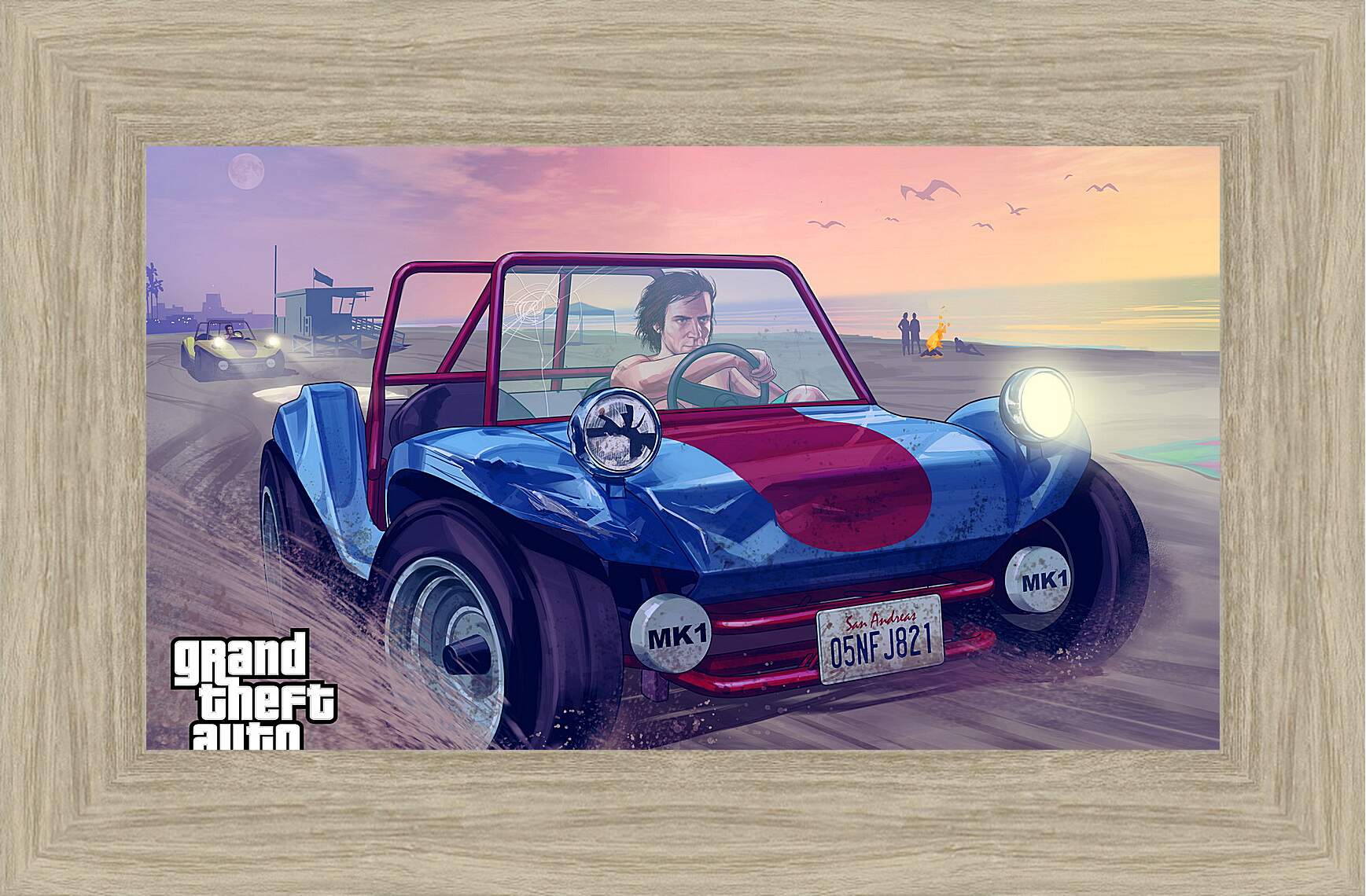 Картина в раме - grand theft auto v, gta online, beach
