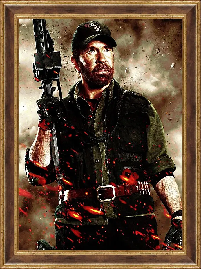 Картина в раме - Чак Норрис. Chuck Norris