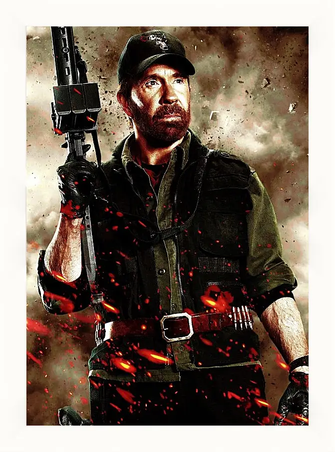 Картина в раме - Чак Норрис. Chuck Norris