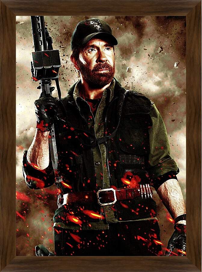 Картина в раме - Чак Норрис. Chuck Norris