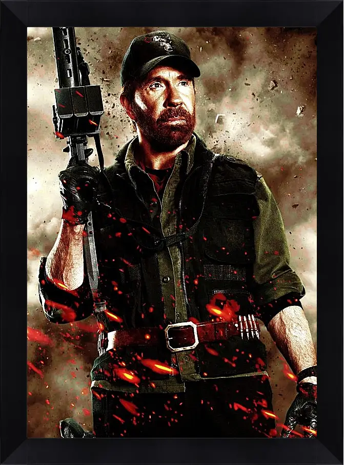 Картина в раме - Чак Норрис. Chuck Norris