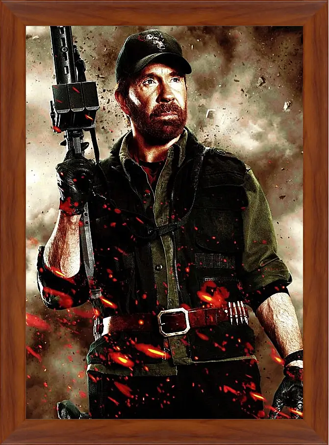 Картина в раме - Чак Норрис. Chuck Norris