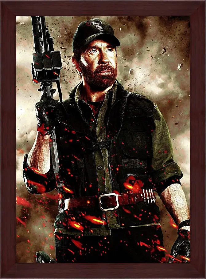 Картина в раме - Чак Норрис. Chuck Norris