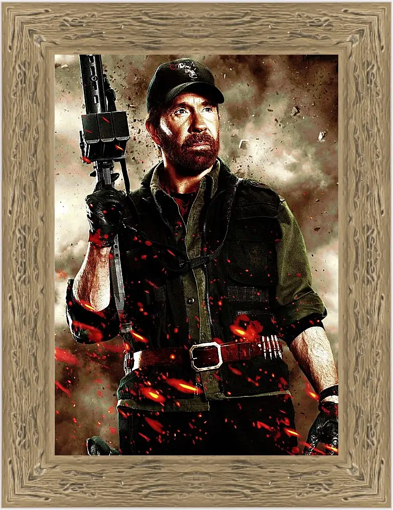 Картина в раме - Чак Норрис. Chuck Norris