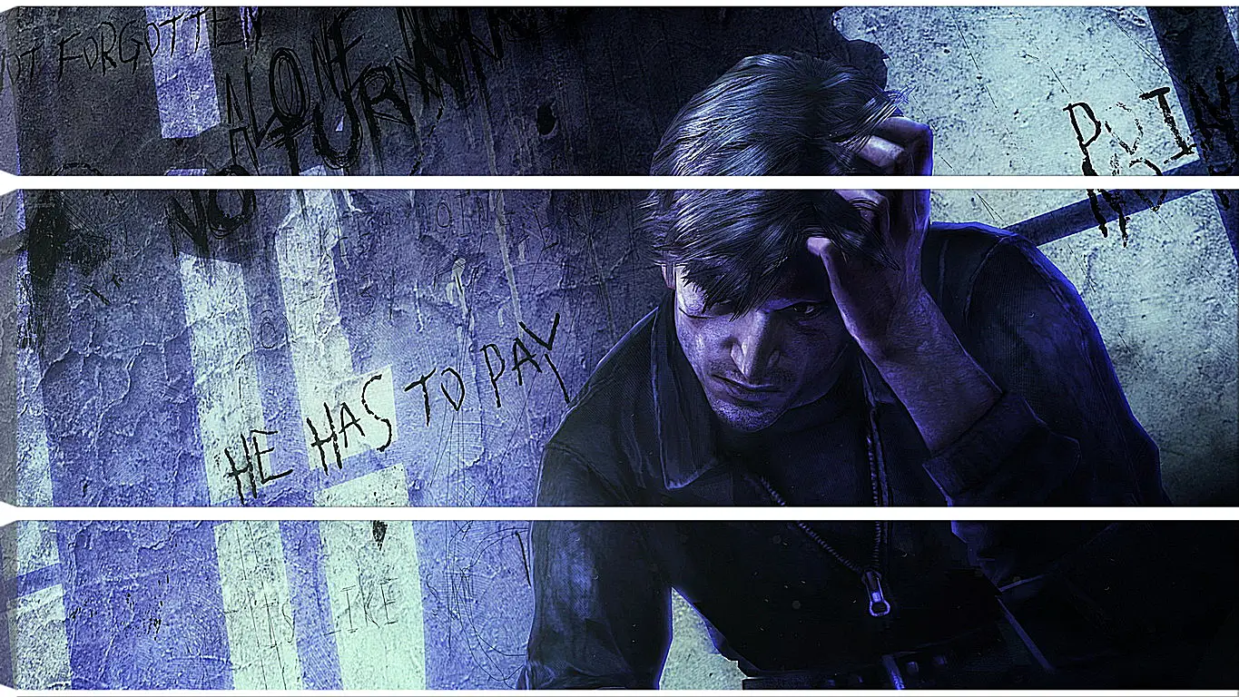 Модульная картина - silent hill downpour, silent hill, murphy pendleton
