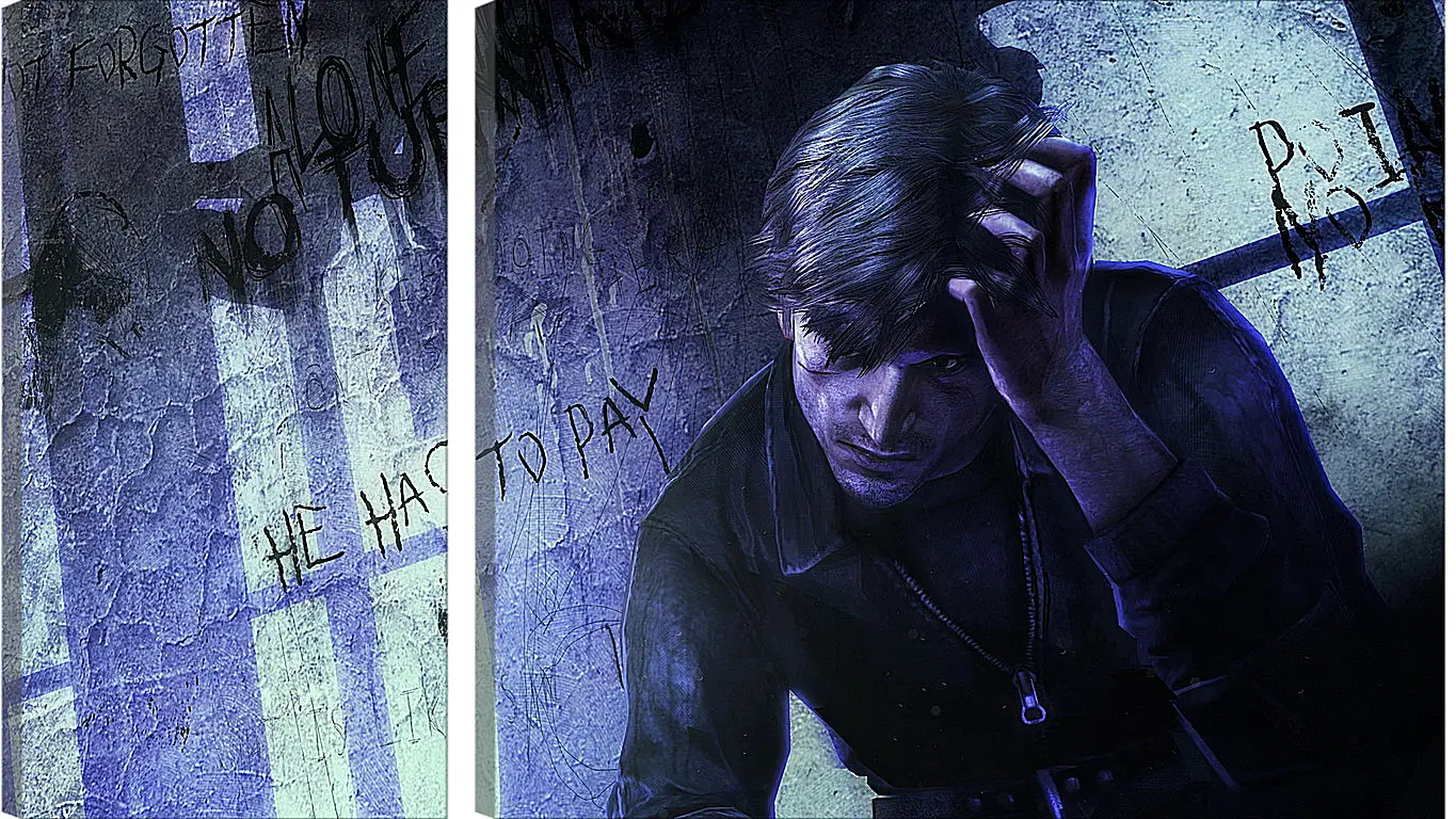 Модульная картина - silent hill downpour, silent hill, murphy pendleton
