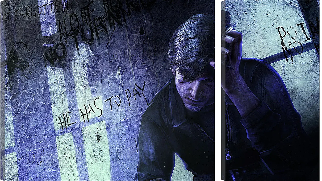 Модульная картина - silent hill downpour, silent hill, murphy pendleton
