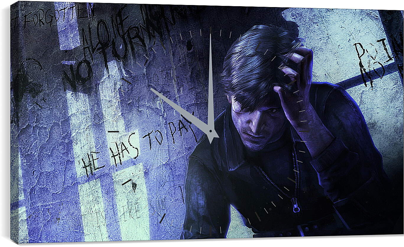 Часы картина - silent hill downpour, silent hill, murphy pendleton
