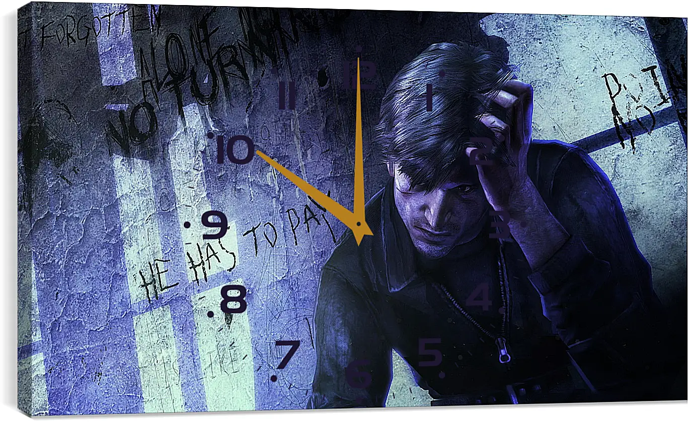 Часы картина - silent hill downpour, silent hill, murphy pendleton
