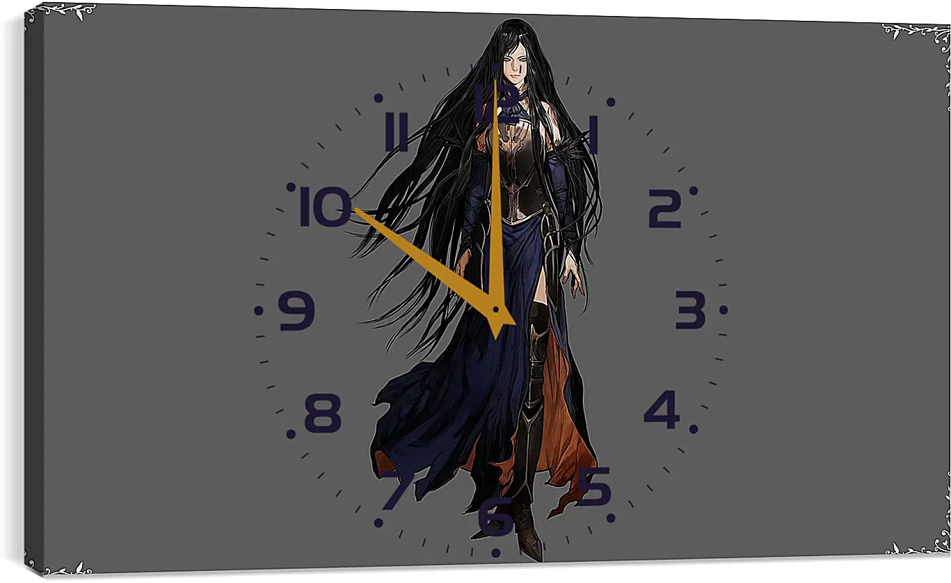 Часы картина - castlevania, order of ecclesia, shanoa
