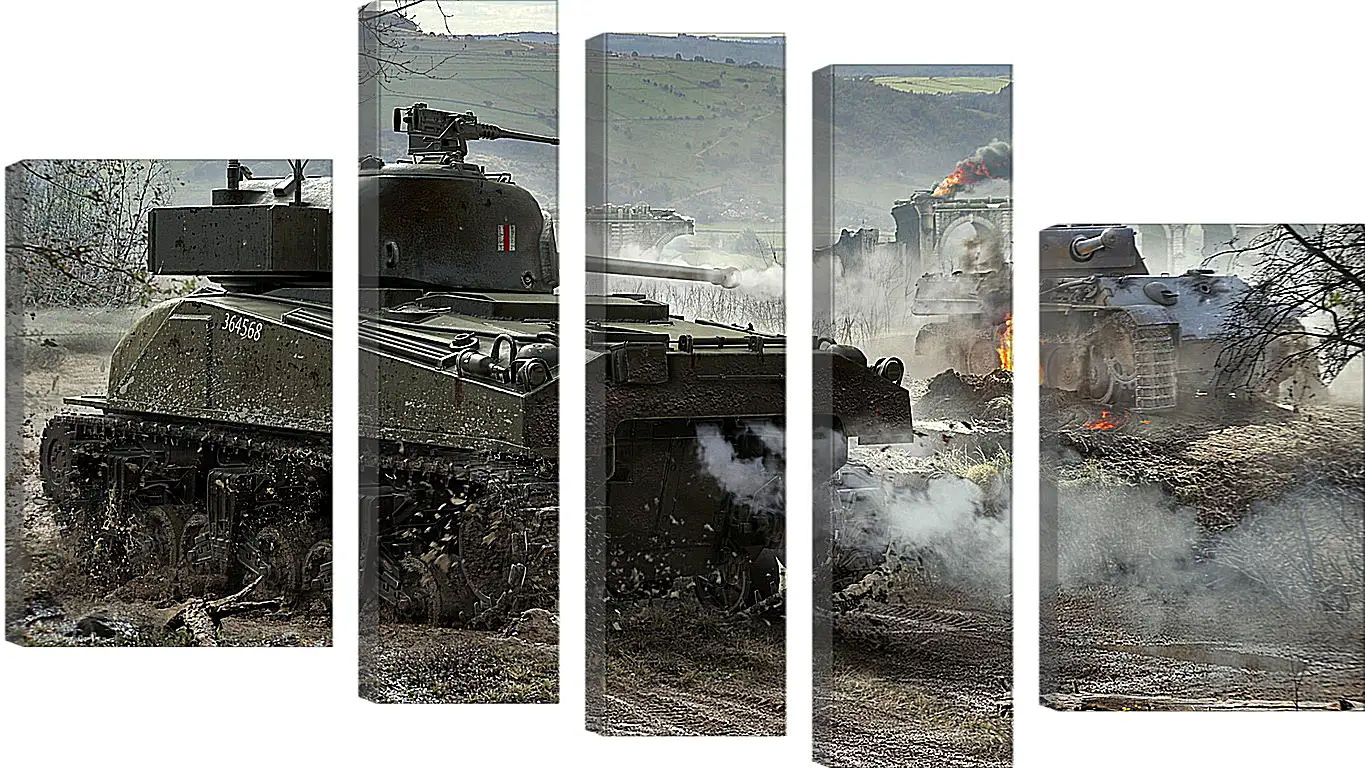 Модульная картина - world of tanks, wargaming net, wot
