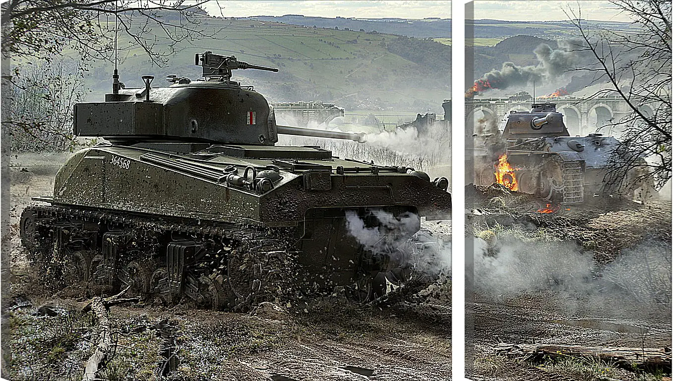 Модульная картина - world of tanks, wargaming net, wot
