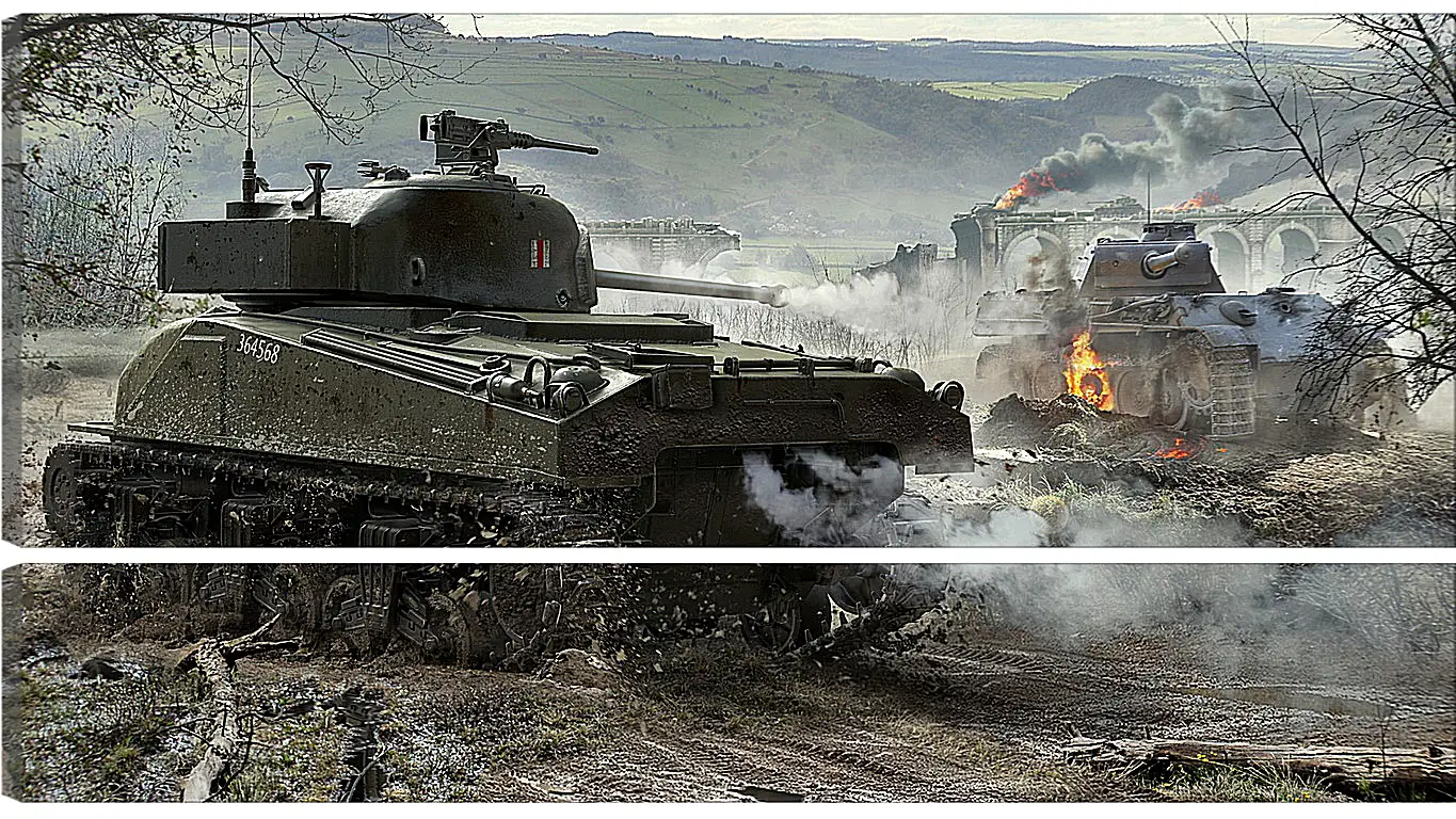 Модульная картина - world of tanks, wargaming net, wot
