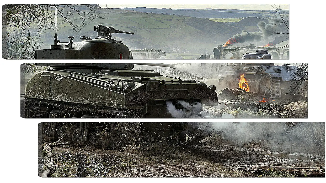 Модульная картина - world of tanks, wargaming net, wot
