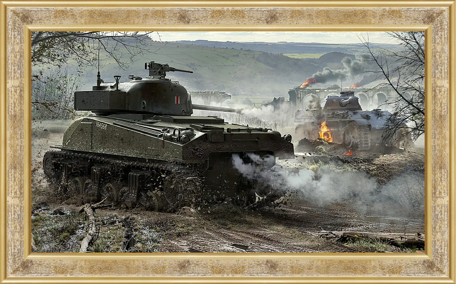 Картина в раме - world of tanks, wargaming net, wot
