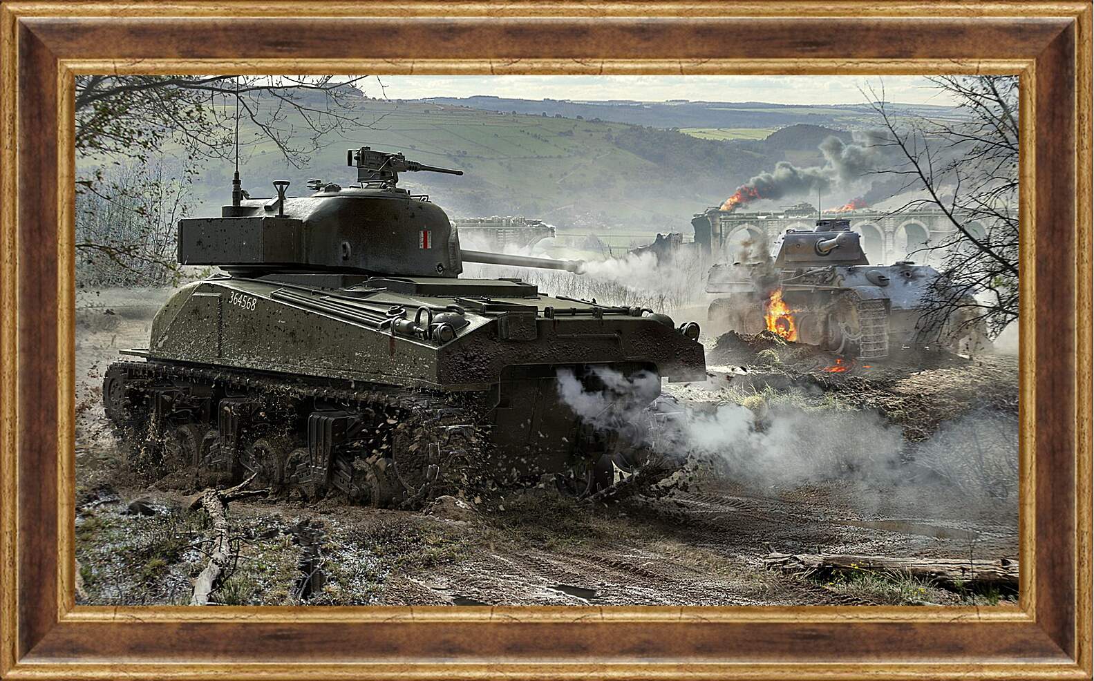 Картина в раме - world of tanks, wargaming net, wot
