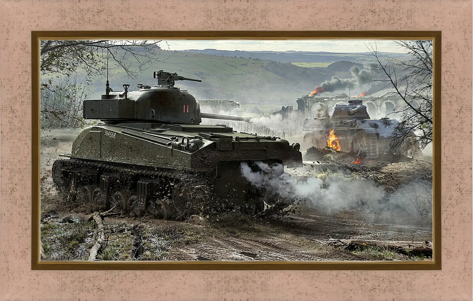 Картина в раме - world of tanks, wargaming net, wot
