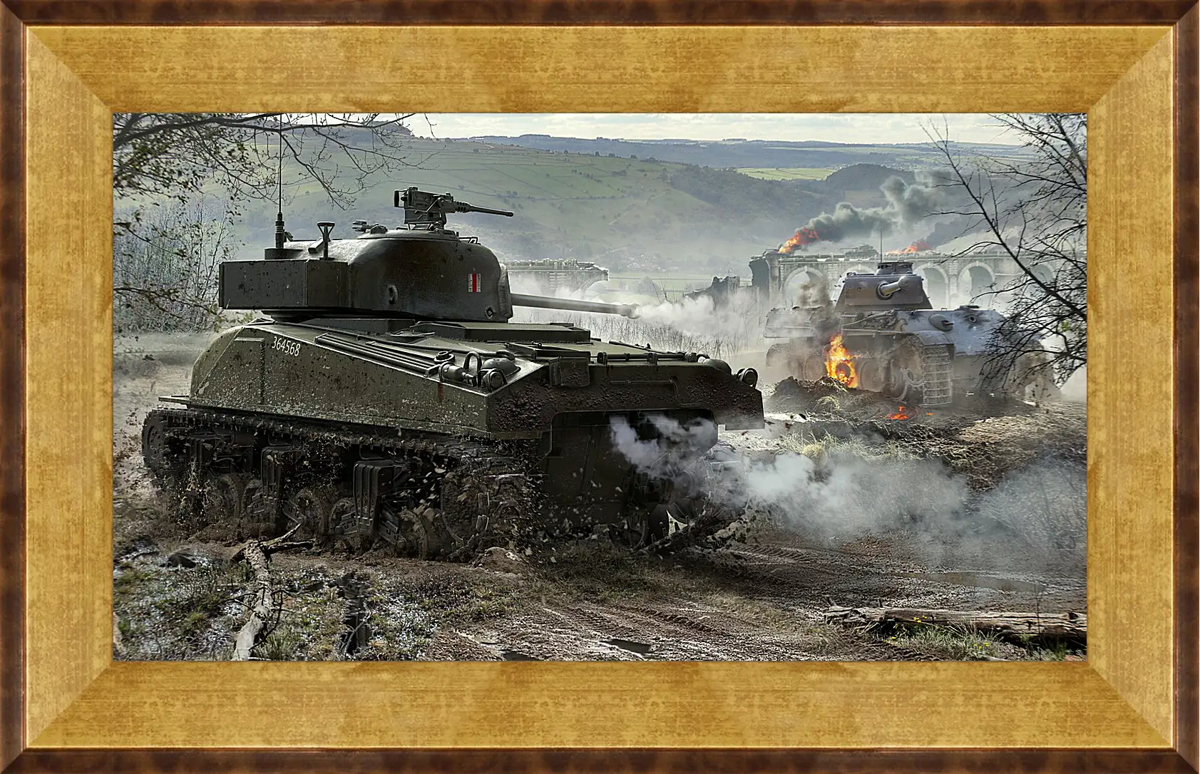 Картина в раме - world of tanks, wargaming net, wot
