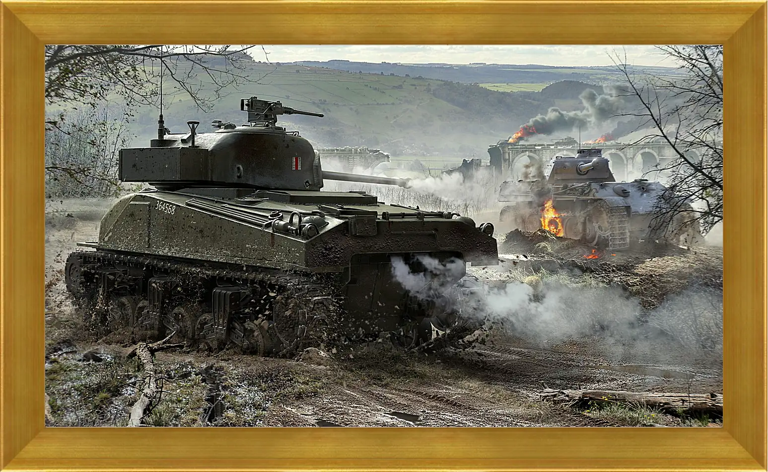 Картина в раме - world of tanks, wargaming net, wot
