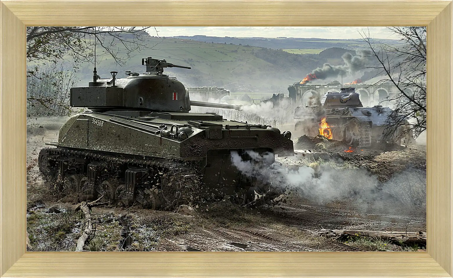 Картина в раме - world of tanks, wargaming net, wot
