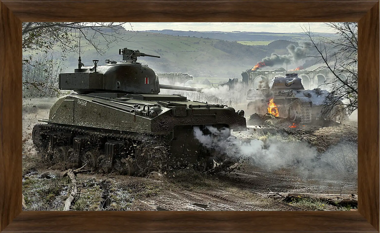 Картина в раме - world of tanks, wargaming net, wot
