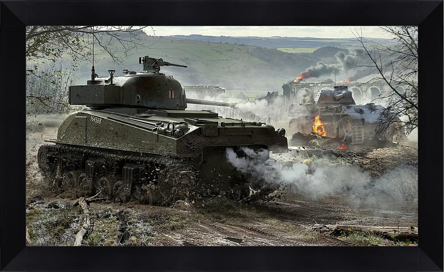 Картина в раме - world of tanks, wargaming net, wot
