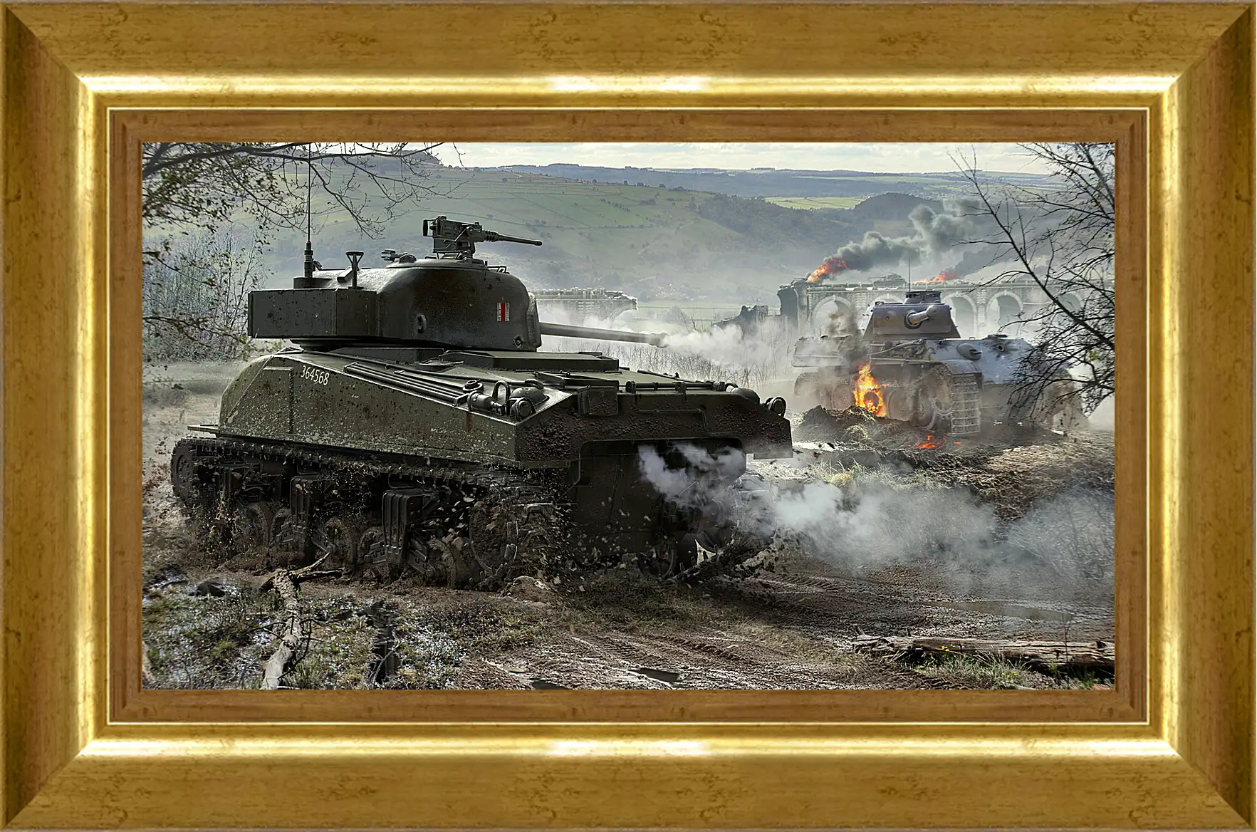 Картина в раме - world of tanks, wargaming net, wot
