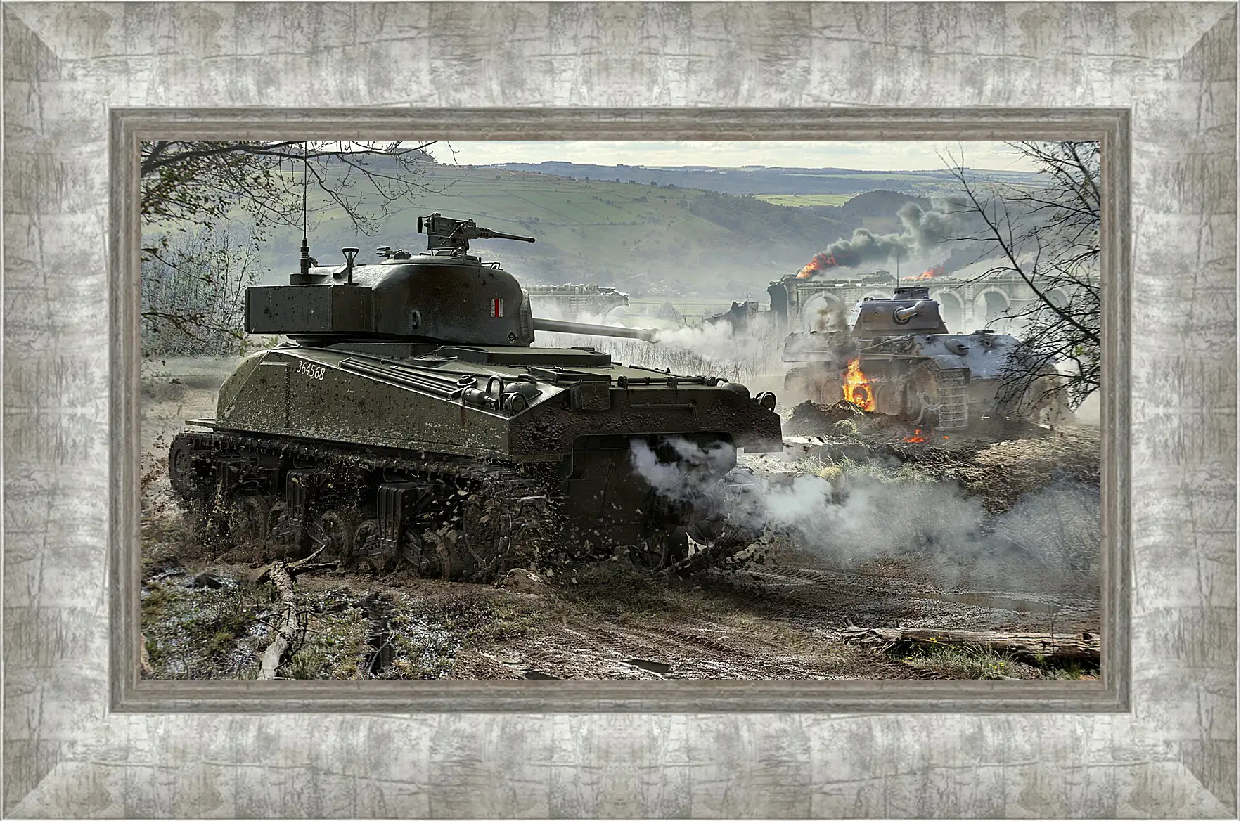 Картина в раме - world of tanks, wargaming net, wot
