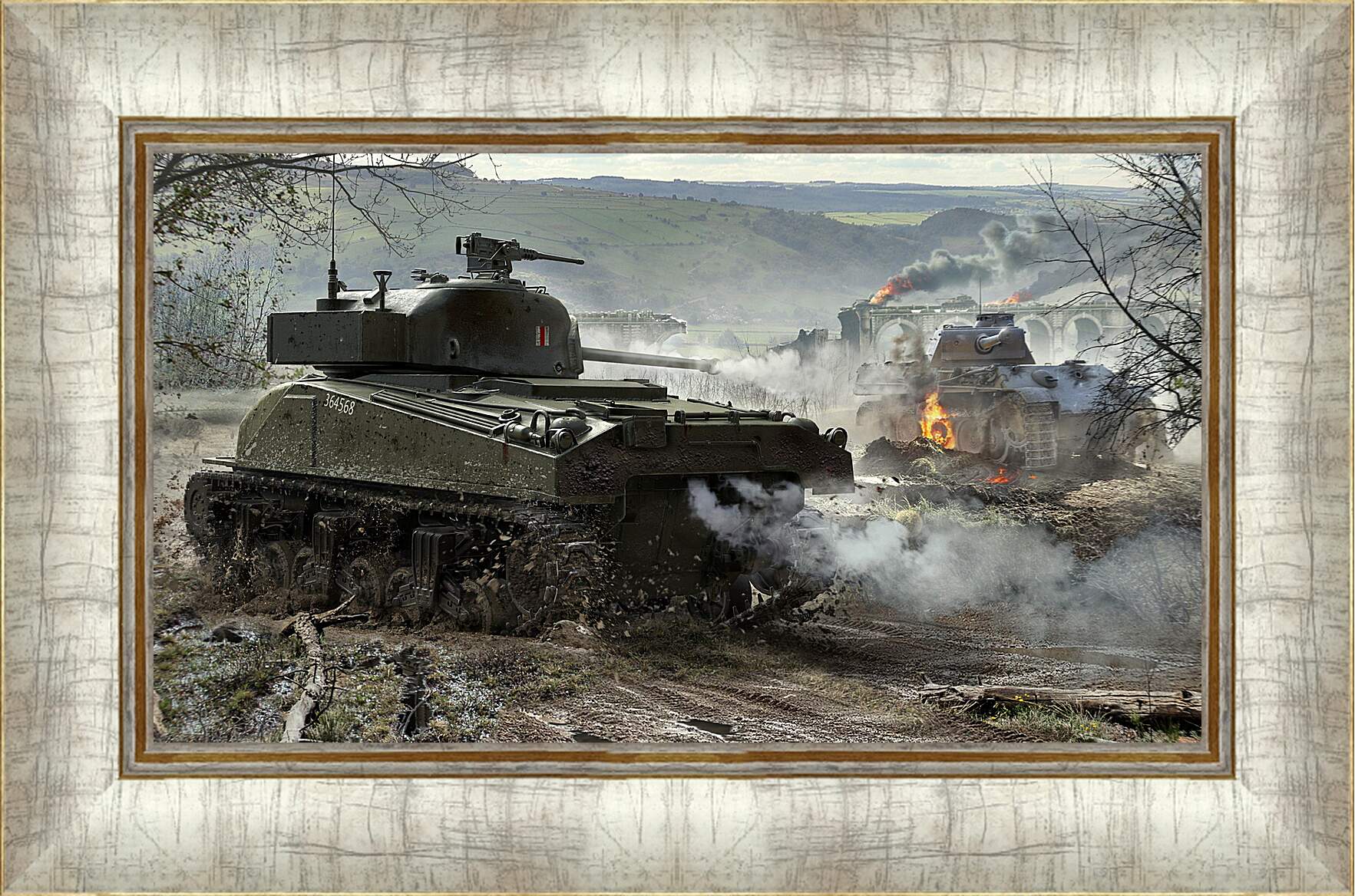 Картина в раме - world of tanks, wargaming net, wot

