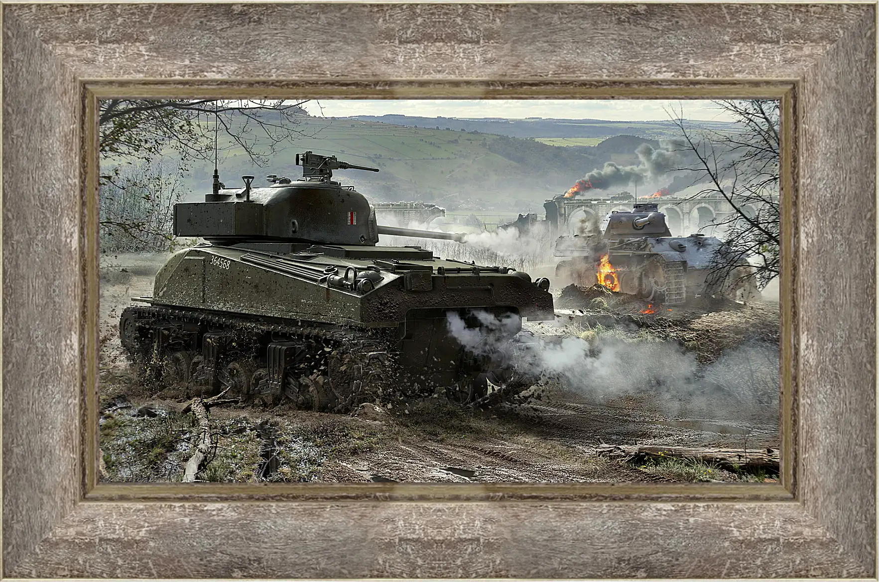 Картина в раме - world of tanks, wargaming net, wot
