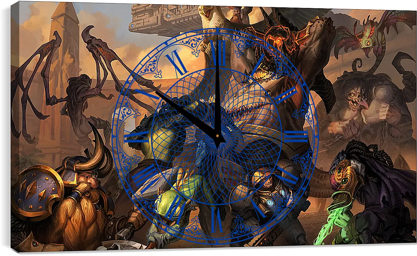 Часы картина - heroes of the storm, warcraft, murky
