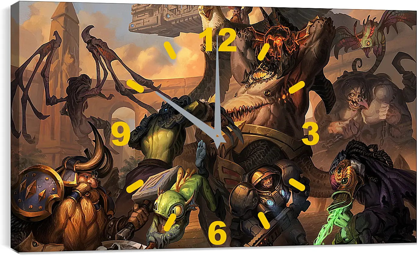 Часы картина - heroes of the storm, warcraft, murky
