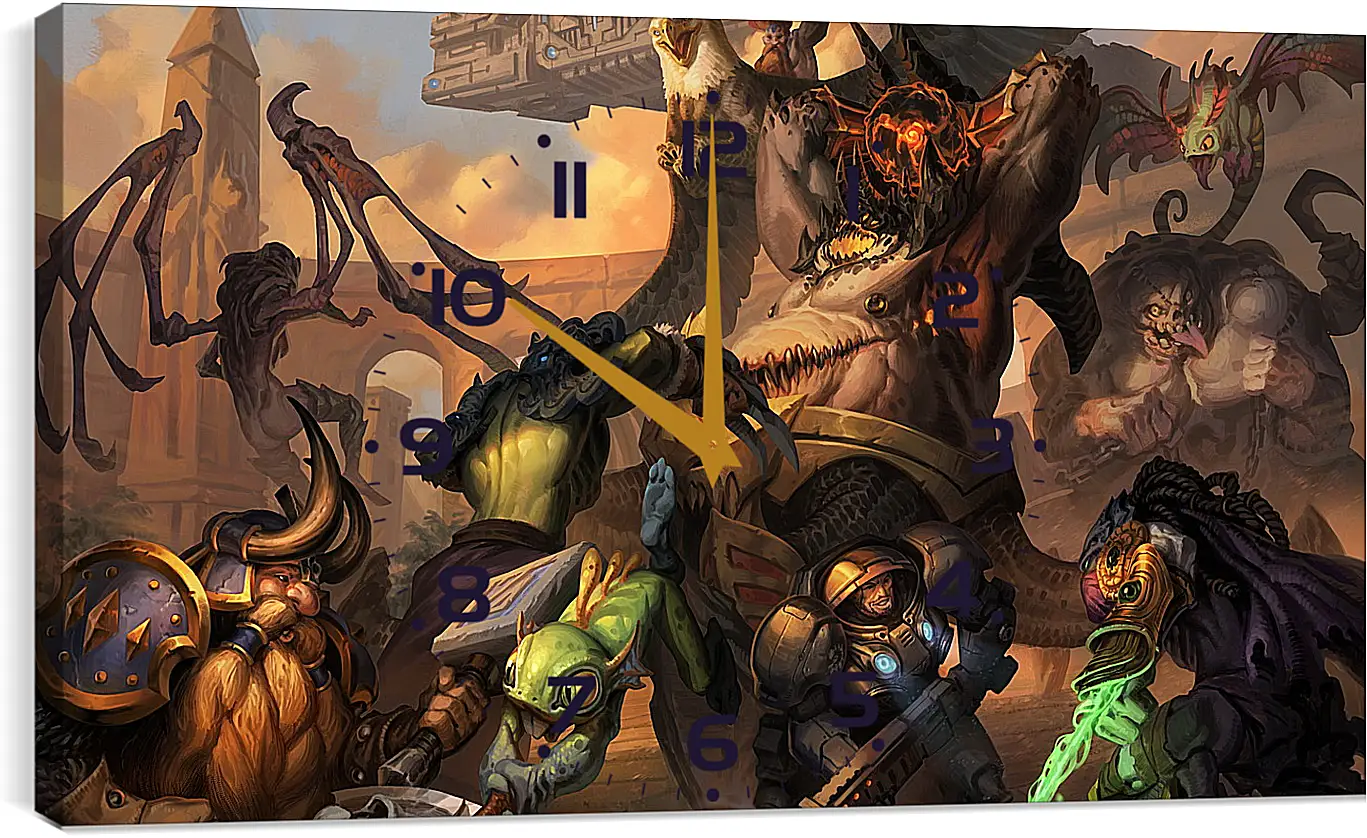 Часы картина - heroes of the storm, warcraft, murky
