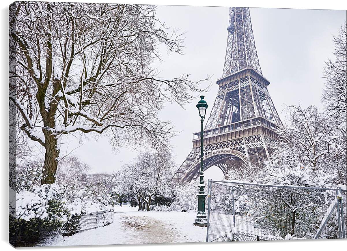 Постер и плакат - Зима в Париже