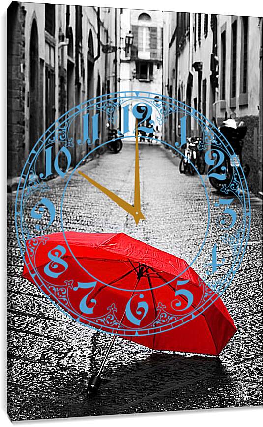 Часы картина - Зонт