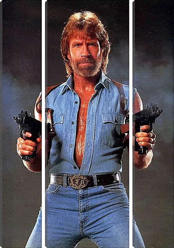 Модульная картина - Чак Норрис. Chuck Norris