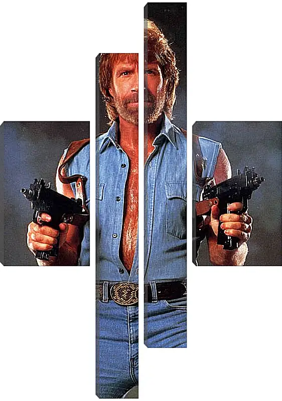 Модульная картина - Чак Норрис. Chuck Norris
